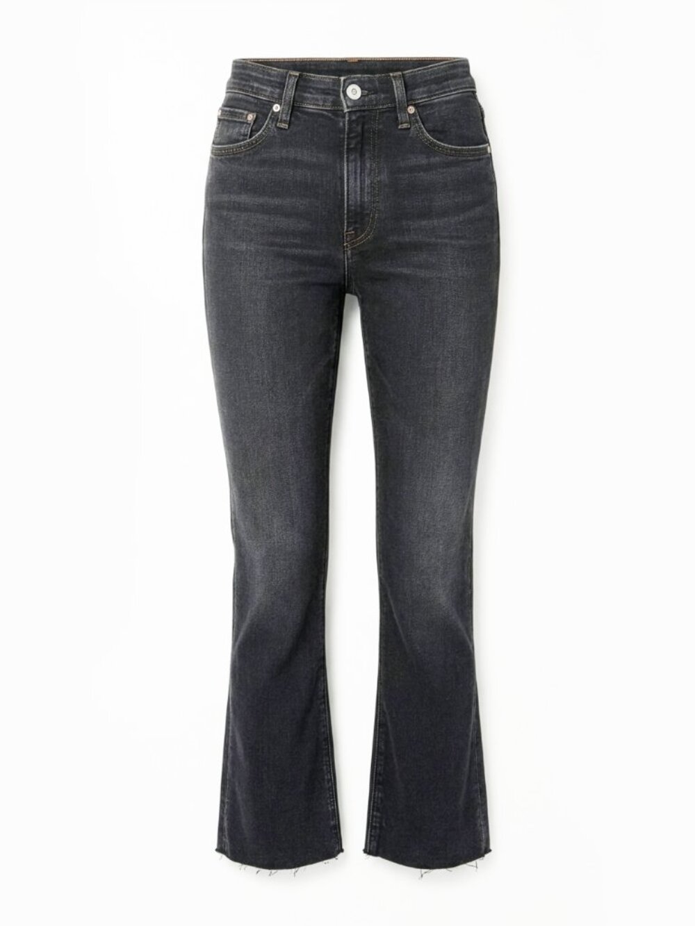 Rag & Bone Nina High Rise Ankle Flare Jeans 27 Gravity WDD19F2649CLGR - Picture 2 of 15